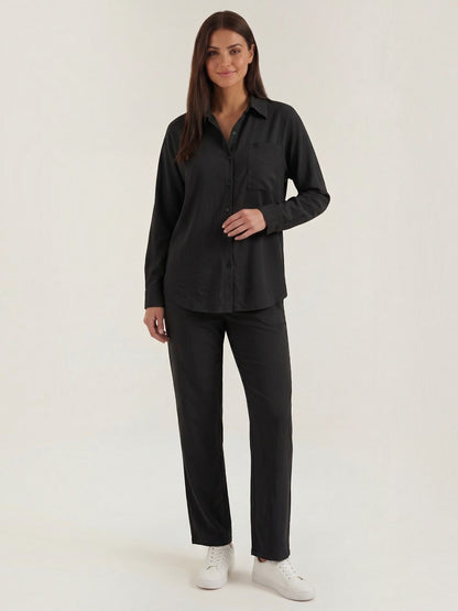Amber Baumwoll Hosenanzug mit Overshirt