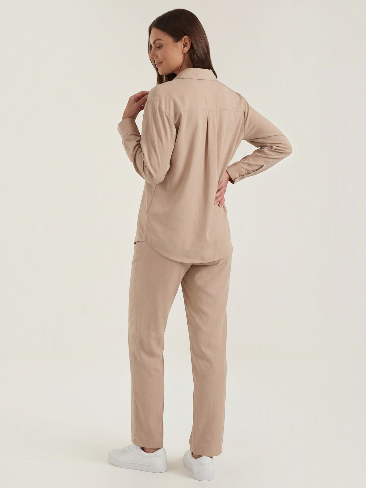 Amber Baumwoll Hosenanzug mit Overshirt
