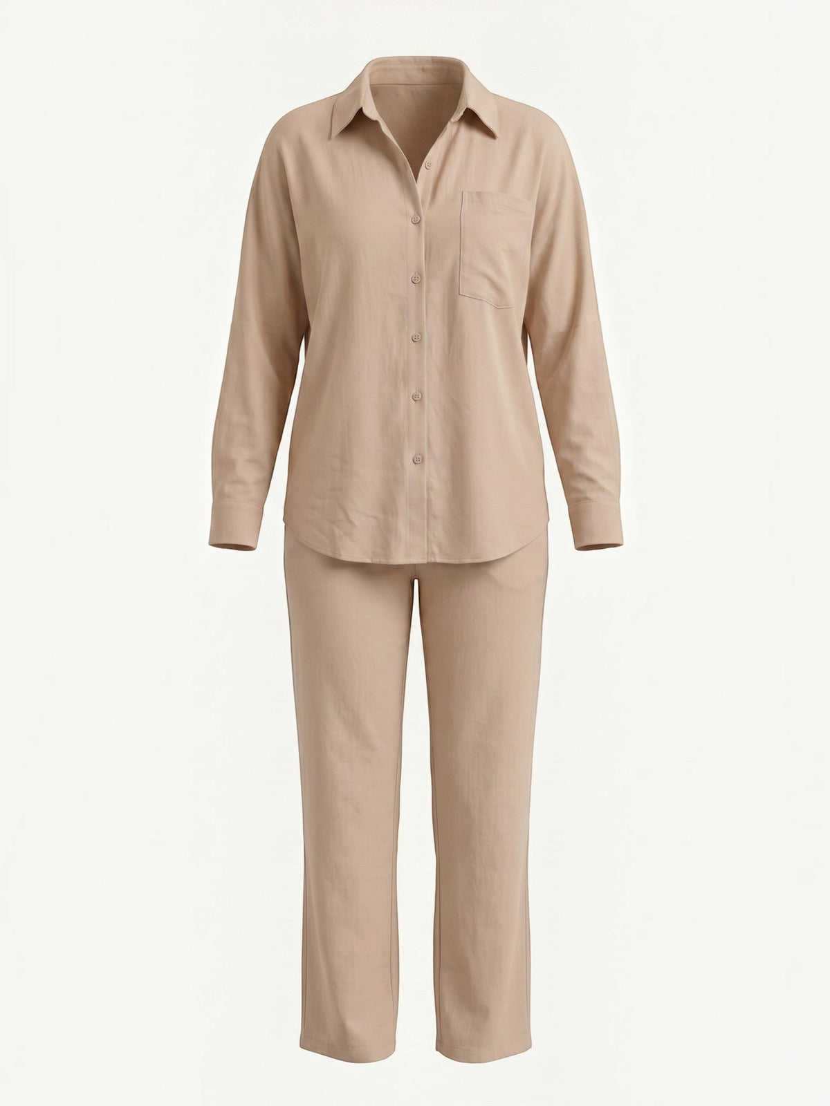 Amber Baumwoll Hosenanzug mit Overshirt