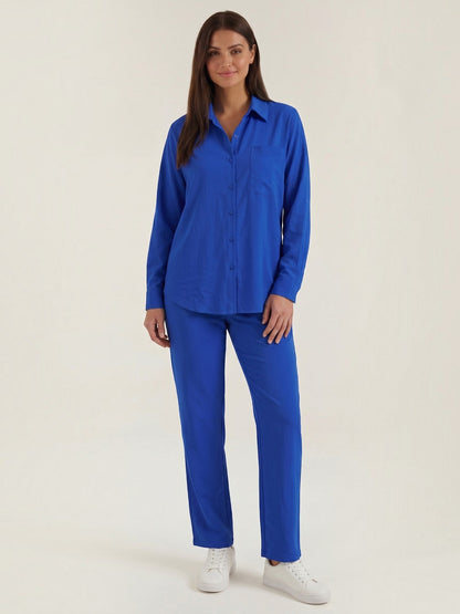 Amber Baumwoll Hosenanzug mit Overshirt