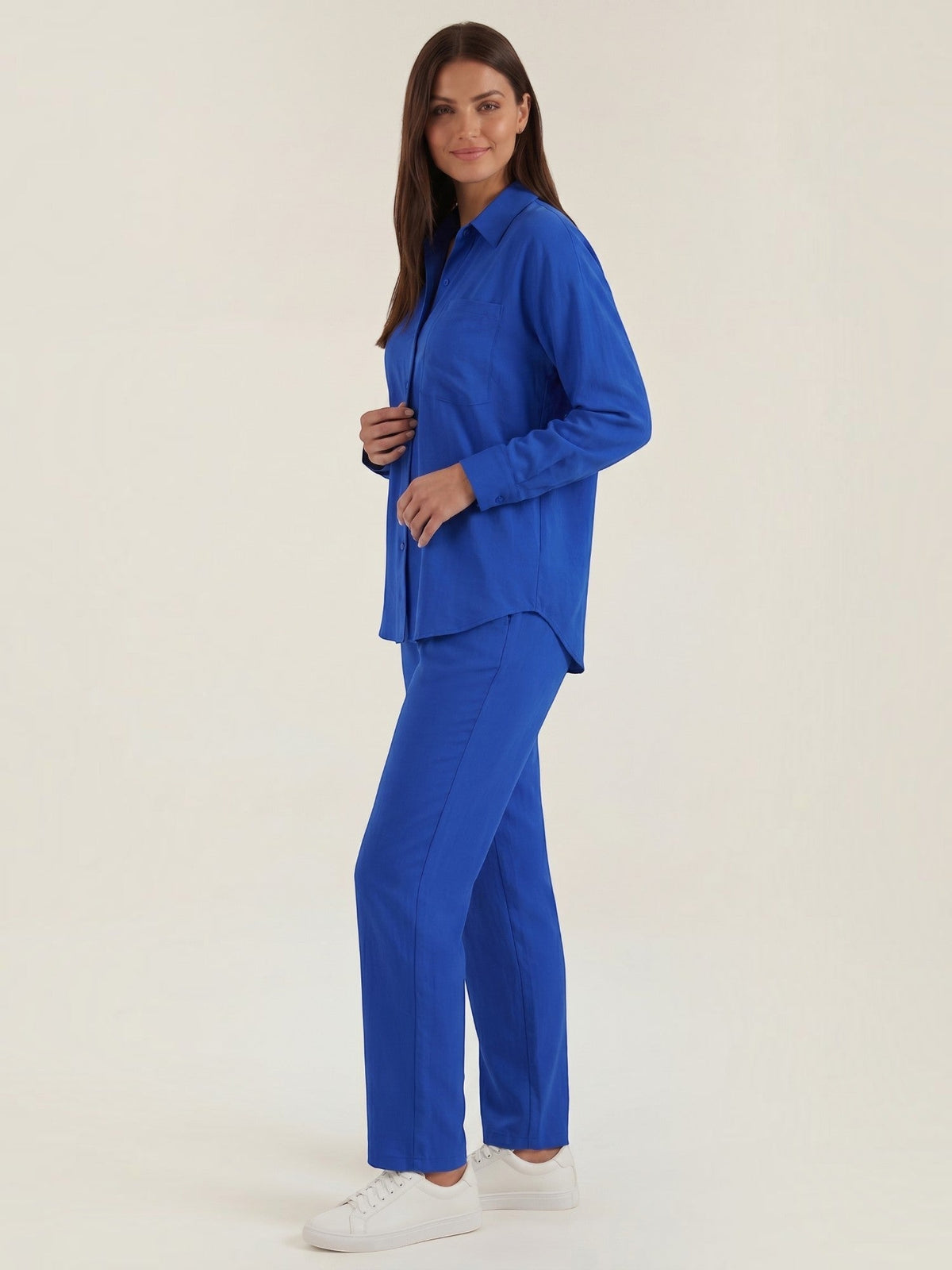 Amber Baumwoll Hosenanzug mit Overshirt