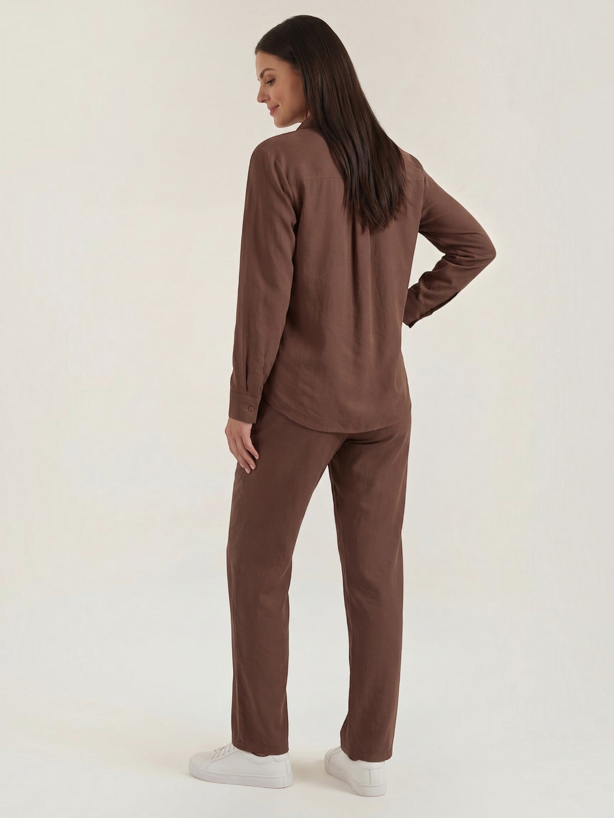 Amber Baumwoll Hosenanzug mit Overshirt