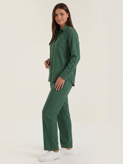 Amber Baumwoll Hosenanzug mit Overshirt