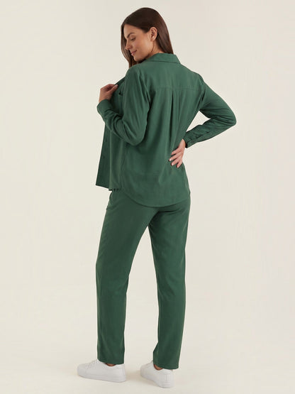 Amber Baumwoll Hosenanzug mit Overshirt