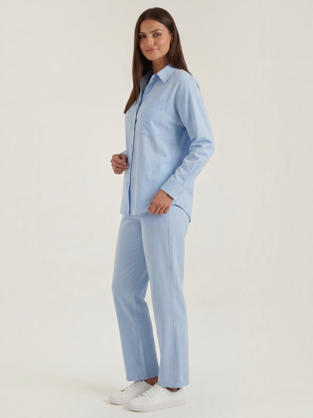 Amber Baumwoll Hosenanzug mit Overshirt