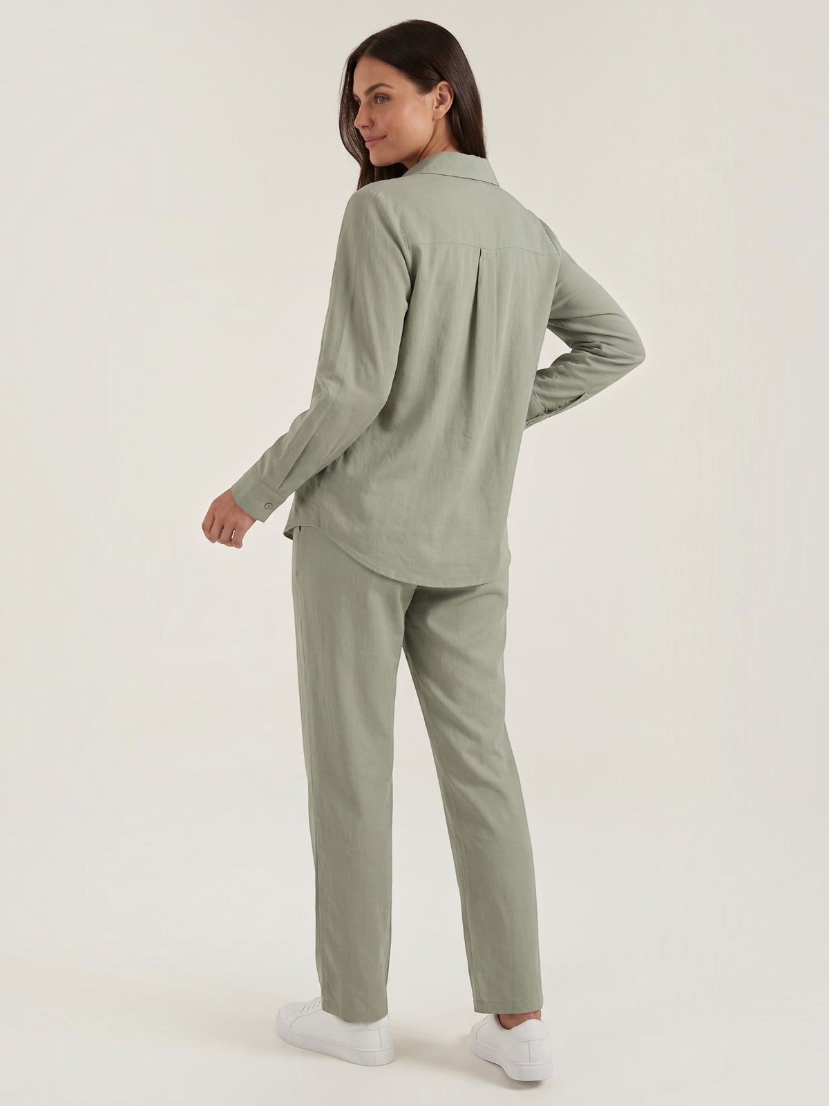 Amber Baumwoll Hosenanzug mit Overshirt