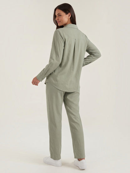 Amber Baumwoll Hosenanzug mit Overshirt