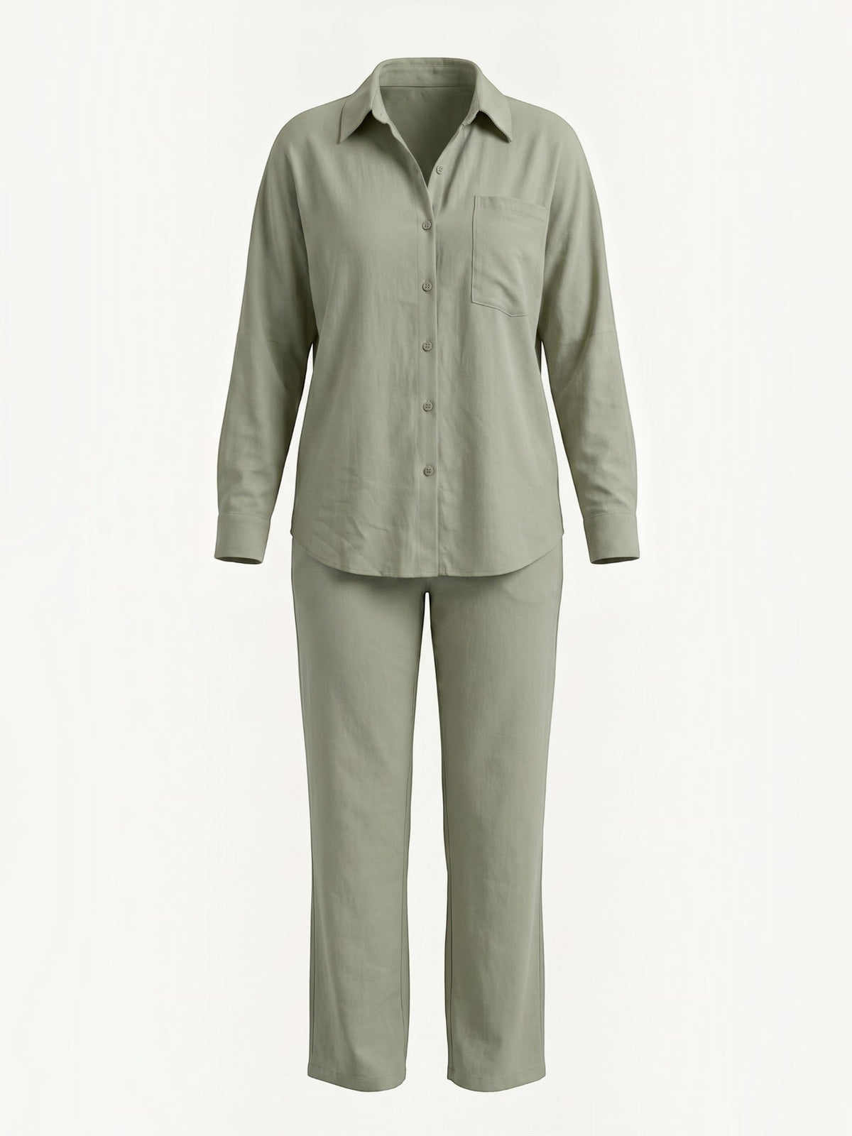 Amber Baumwoll Hosenanzug mit Overshirt