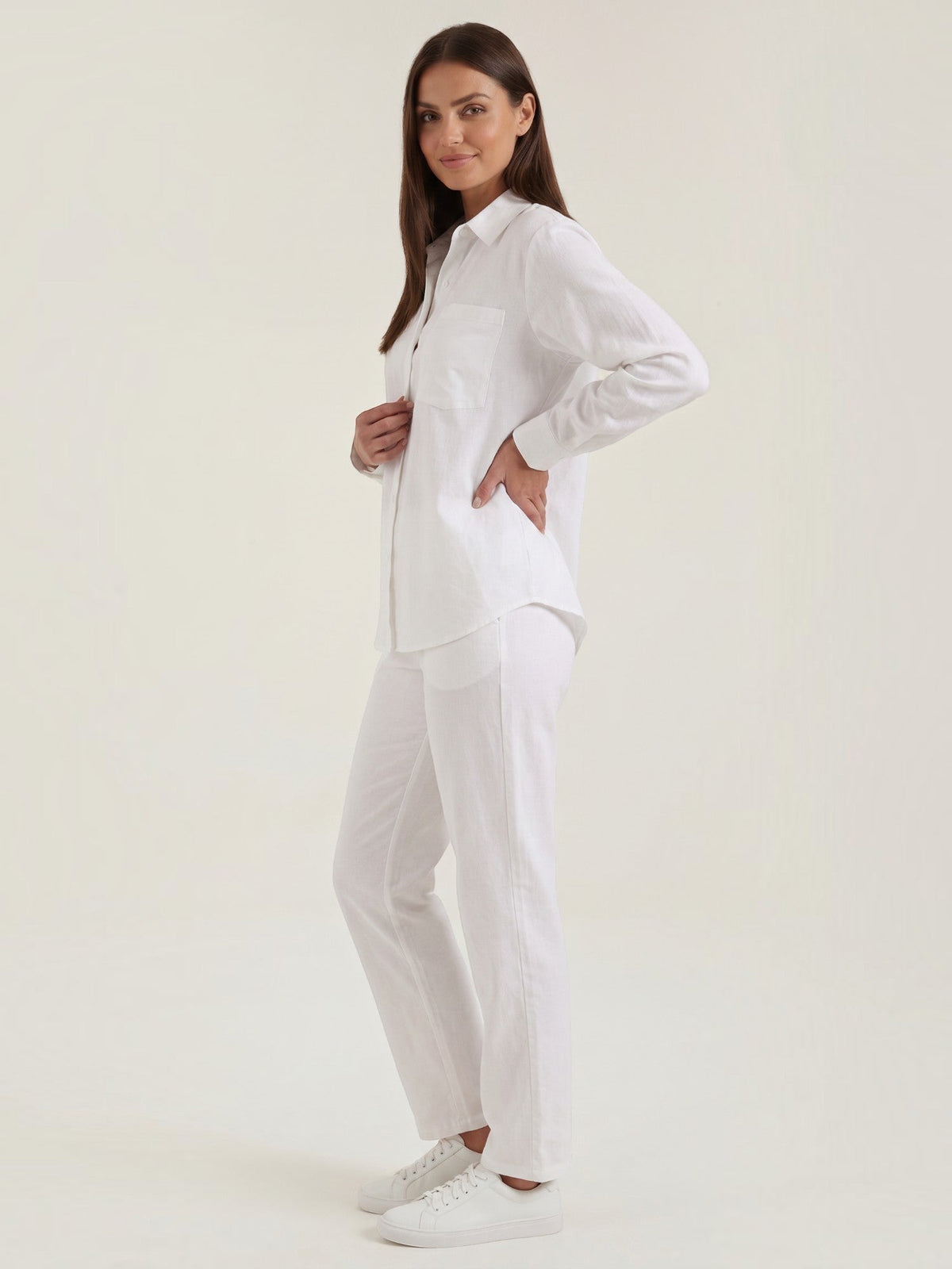 Amber Baumwoll Hosenanzug mit Overshirt