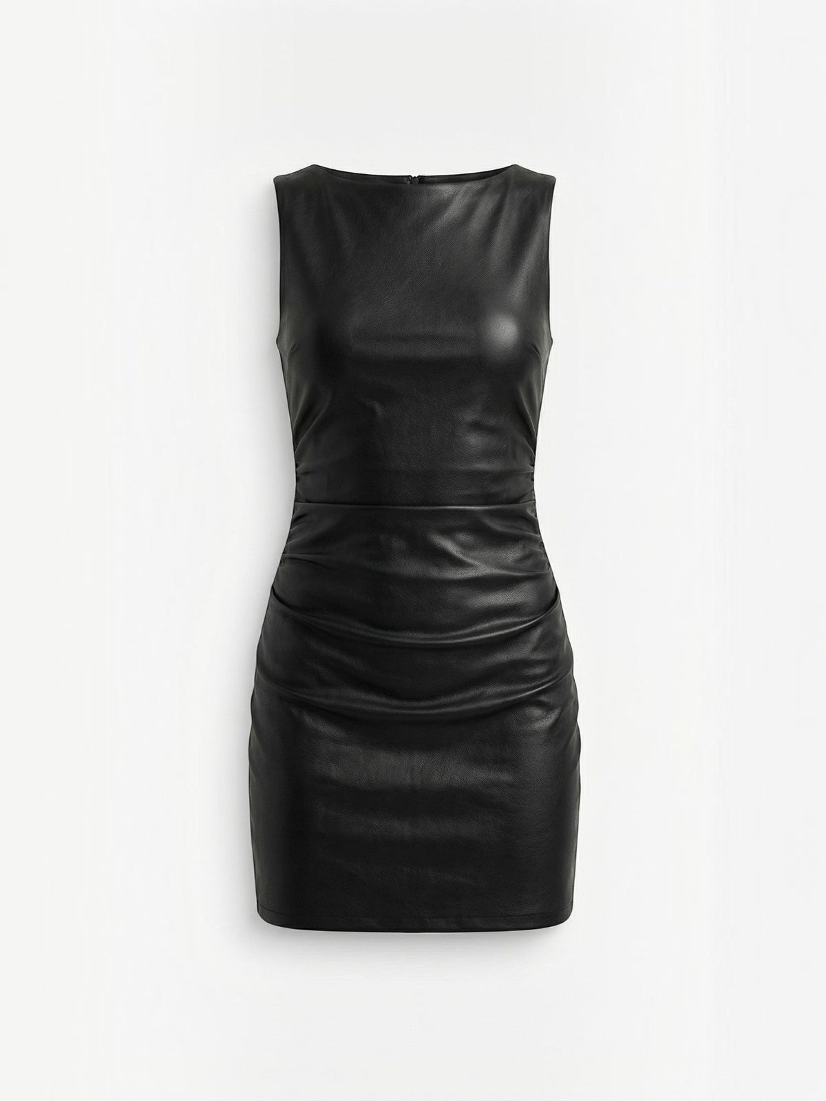 Bernice Minikleid in glänzender Lederoptik