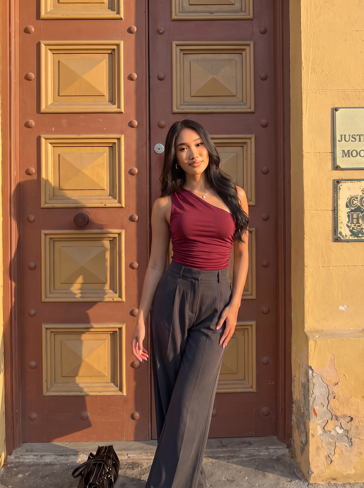 Briony Ärmelloses One-Shoulder-Top