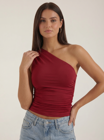 Briony Ärmelloses One-Shoulder-Top