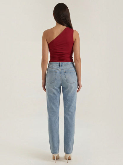 Briony Ärmelloses One-Shoulder-Top