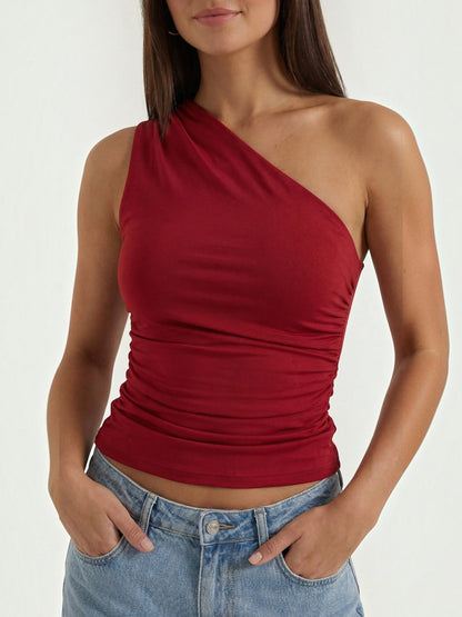 Briony Ärmelloses One-Shoulder-Top