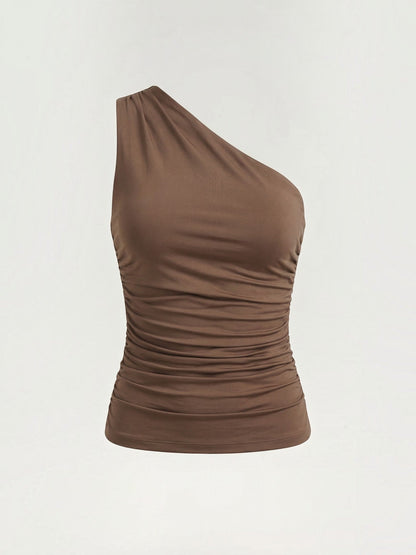 Briony Ärmelloses One-Shoulder-Top