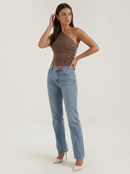 Briony Ärmelloses One-Shoulder-Top
