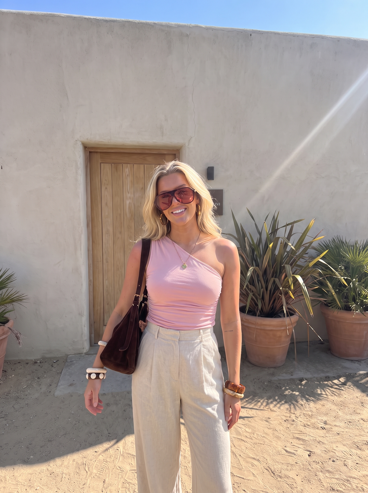 Briony Ärmelloses One-Shoulder-Top
