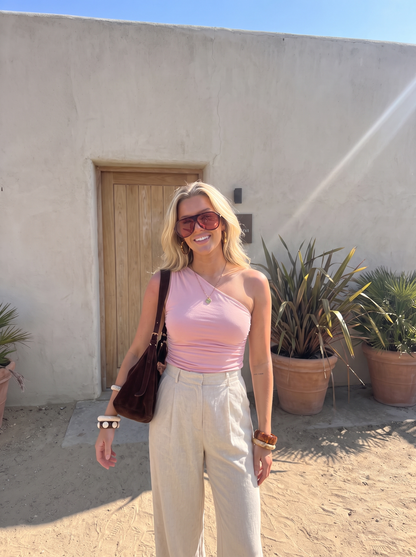 Briony Ärmelloses One-Shoulder-Top
