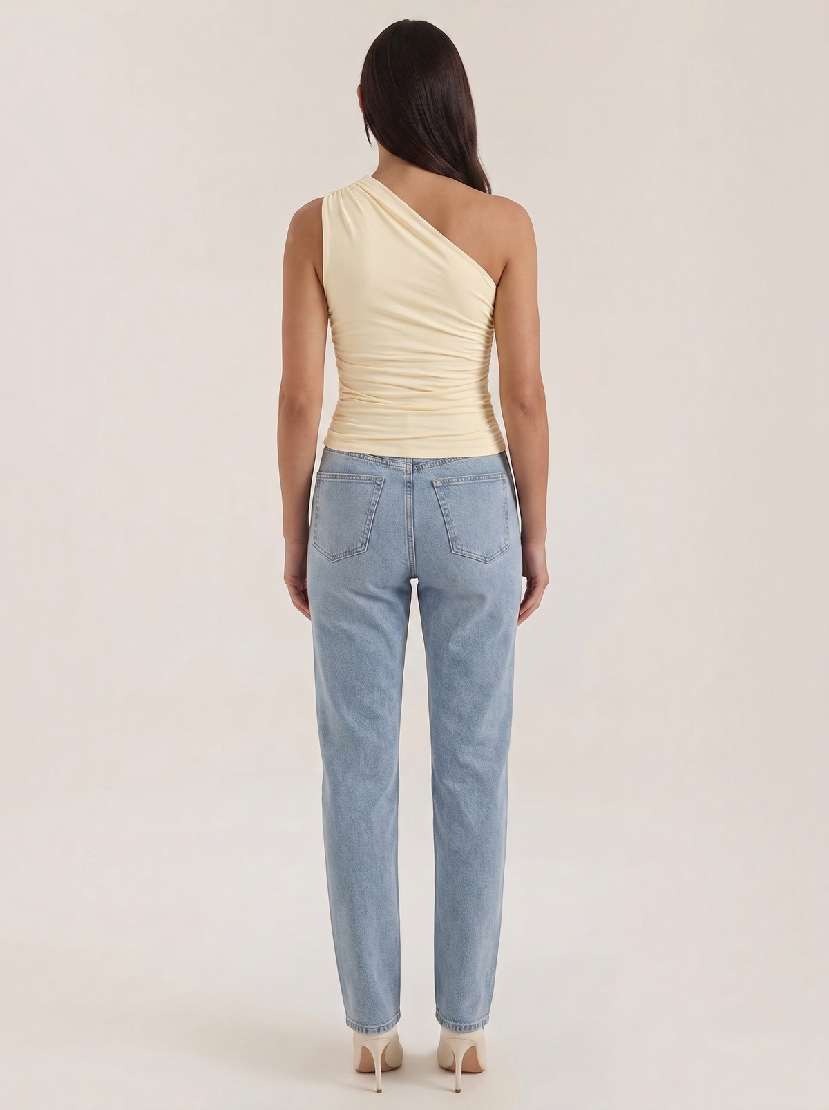 Briony Ärmelloses One-Shoulder-Top