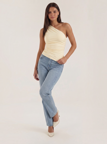Briony Ärmelloses One-Shoulder-Top