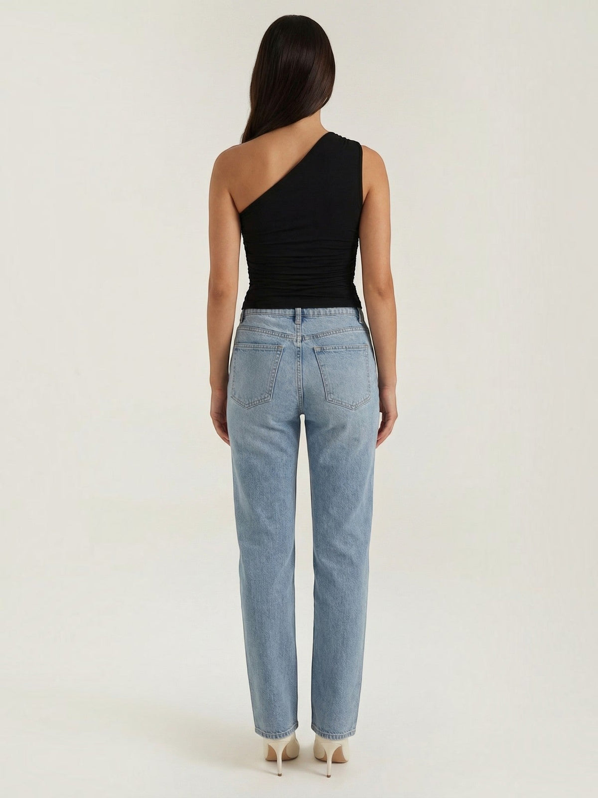 Briony Ärmelloses One-Shoulder-Top