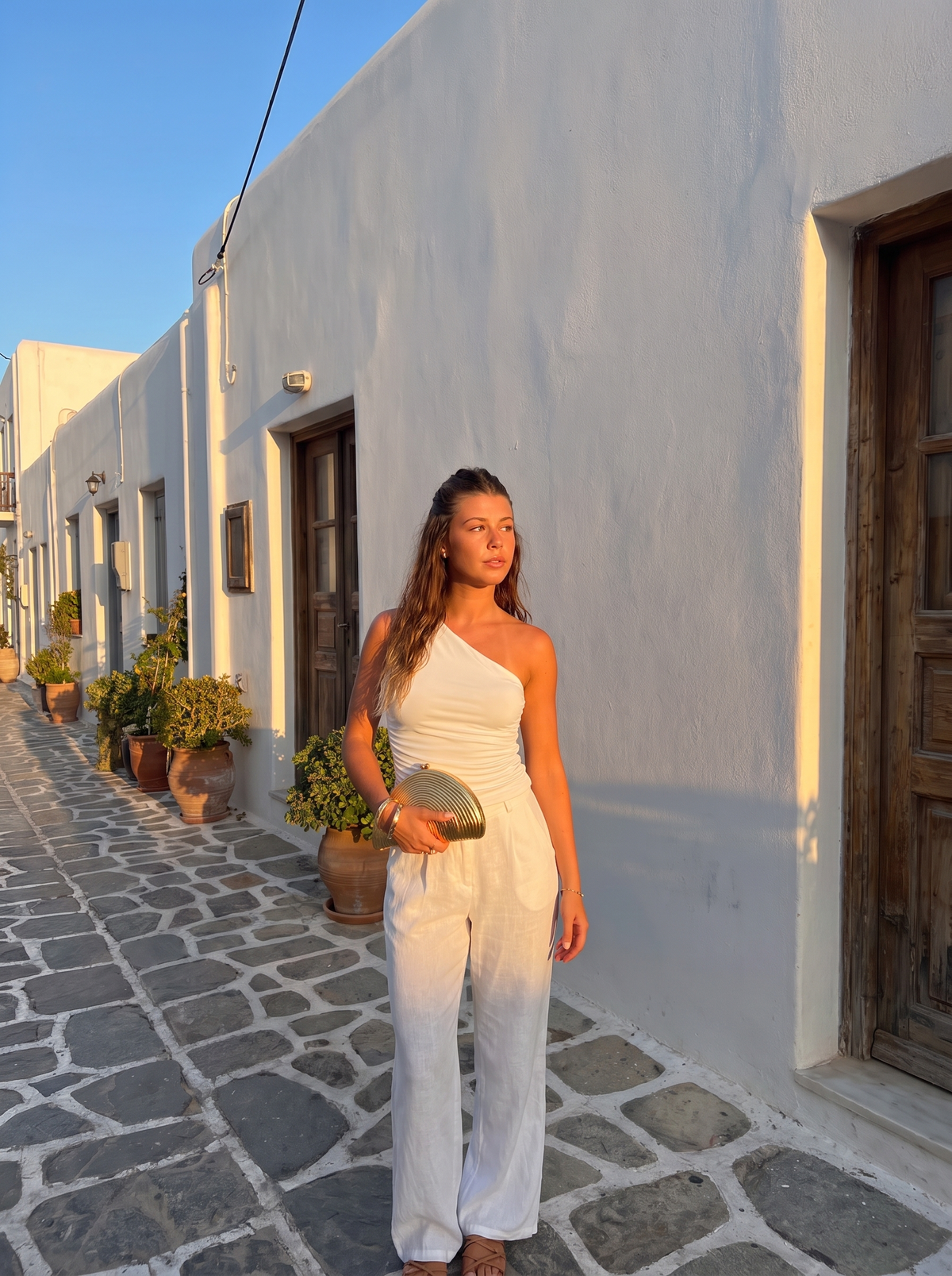 Briony Ärmelloses One-Shoulder-Top