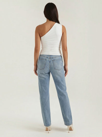 Briony Ärmelloses One-Shoulder-Top