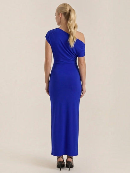 Candice Einschulter-Maxikleid
