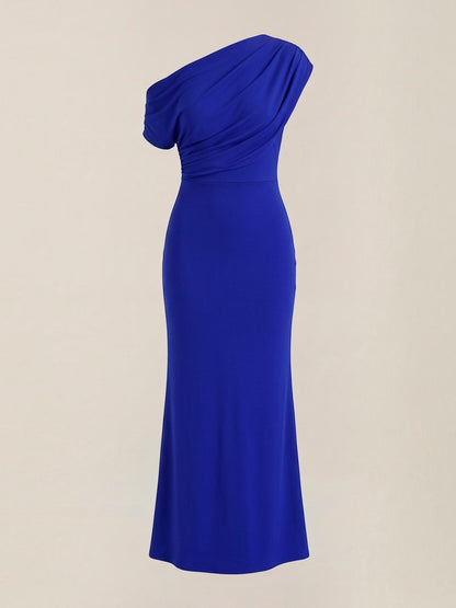 Candice Einschulter-Maxikleid