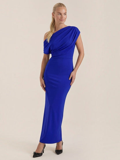 Candice Einschulter-Maxikleid