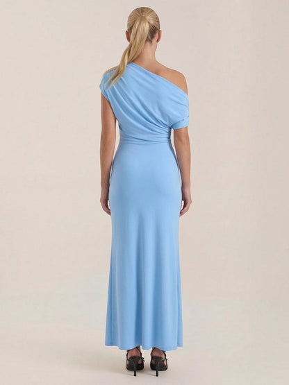 Candice Einschulter-Maxikleid