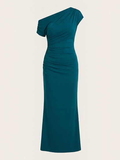 Candice Einschulter-Maxikleid
