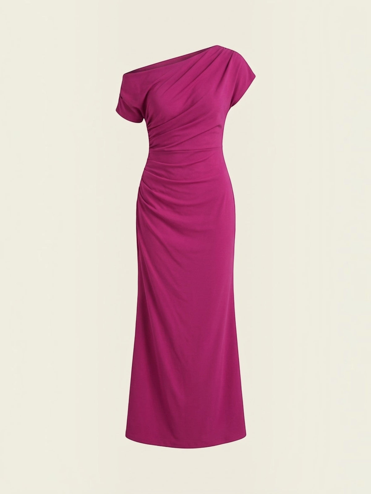 Candice Einschulter-Maxikleid