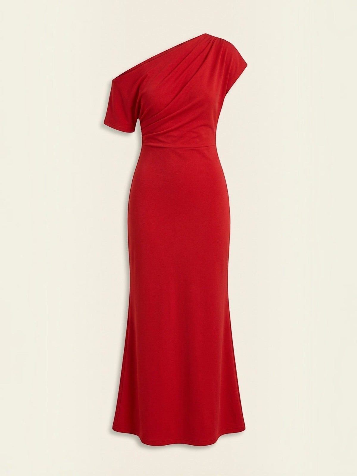 Candice Einschulter-Maxikleid