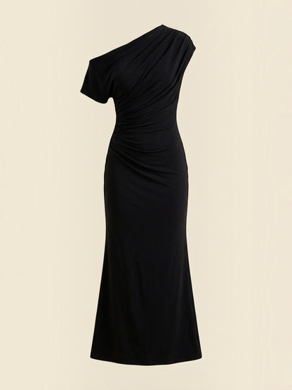 Candice Einschulter-Maxikleid