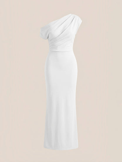 Candice Einschulter-Maxikleid