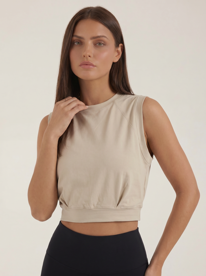 Faye Ärmellosem Crop Top