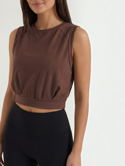 Faye Ärmellosem Crop Top