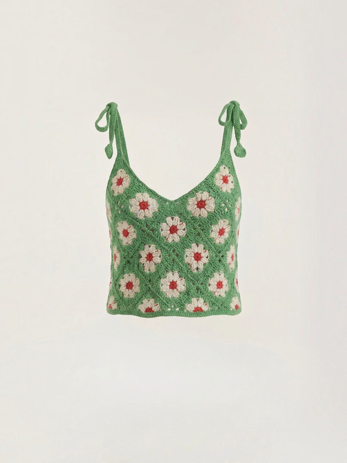 Gretchen Häkel-Top mit Blumenprint