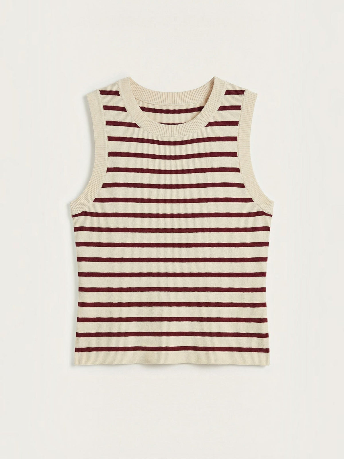 Heloise Strick-Crop-Top mit Streifenmuster