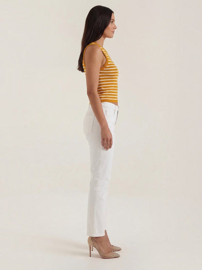 Heloise Strick-Crop-Top mit Streifenmuster
