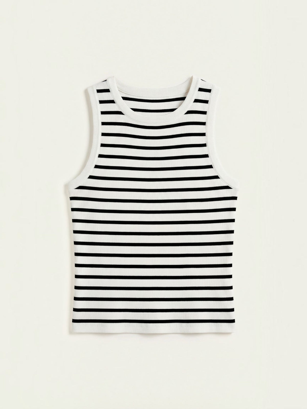Heloise Strick-Crop-Top mit Streifenmuster