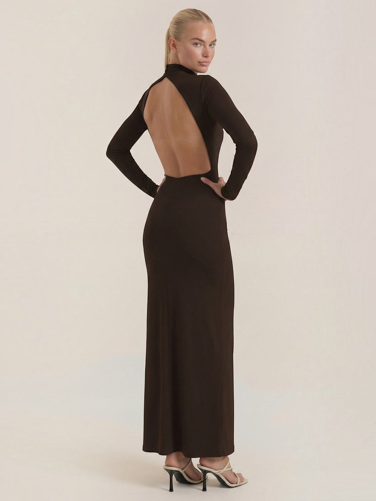 Krista Maxikleid mit Rollkragen