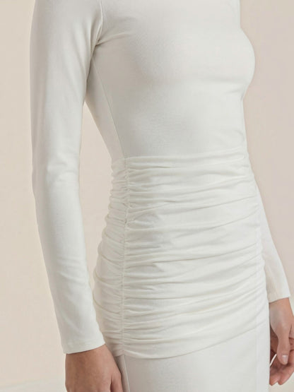 Krista Maxikleid mit Rollkragen
