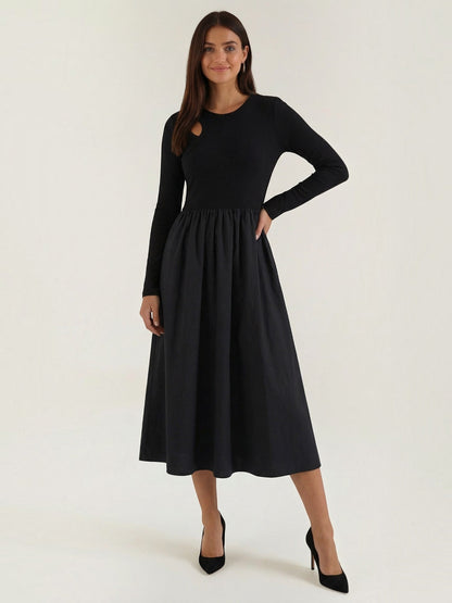 Melissa Baumwoll-Midikleid