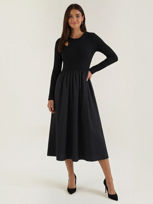 Melissa Baumwoll-Midikleid