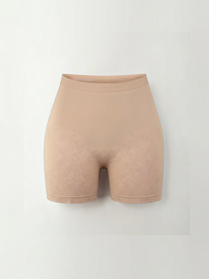 Nahtlose Shorts mit hoher Taille über dem Knie