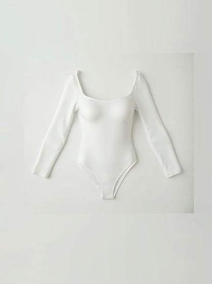 Nahtloser Langarm-Tanga-Body