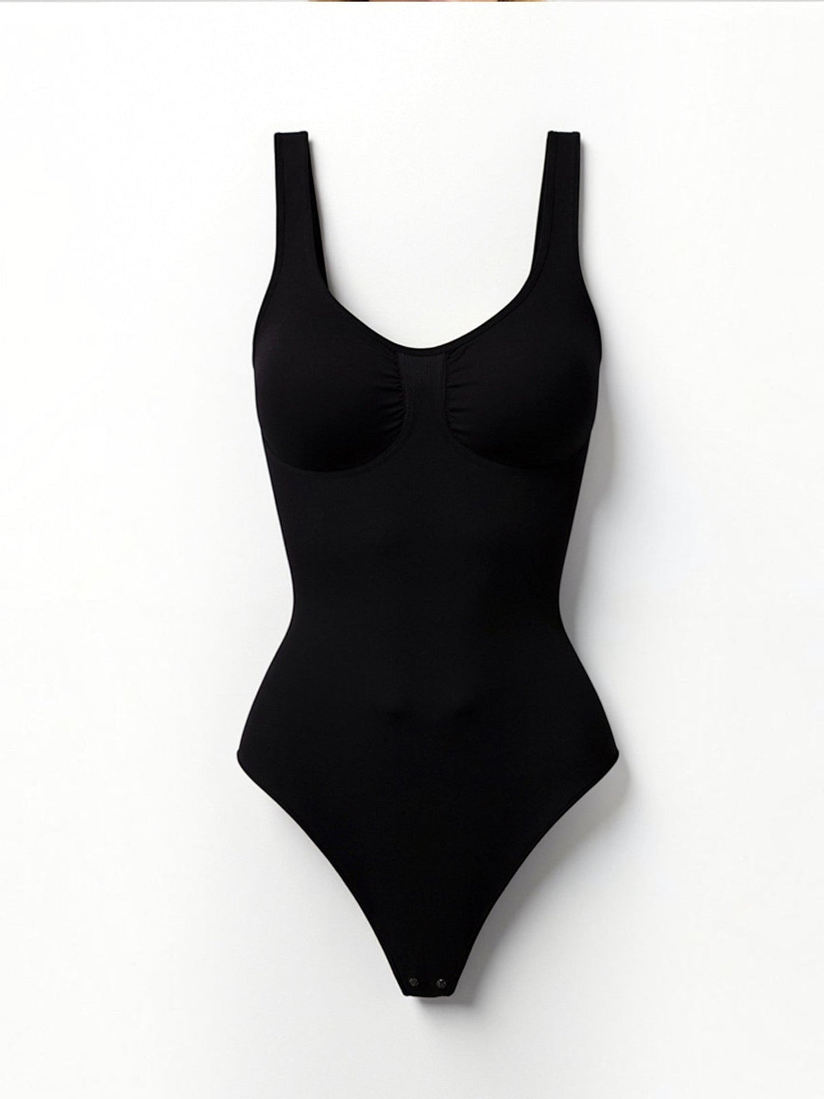 Nahtloser Tanga-Bodysuit mit U-Ausschnitt
