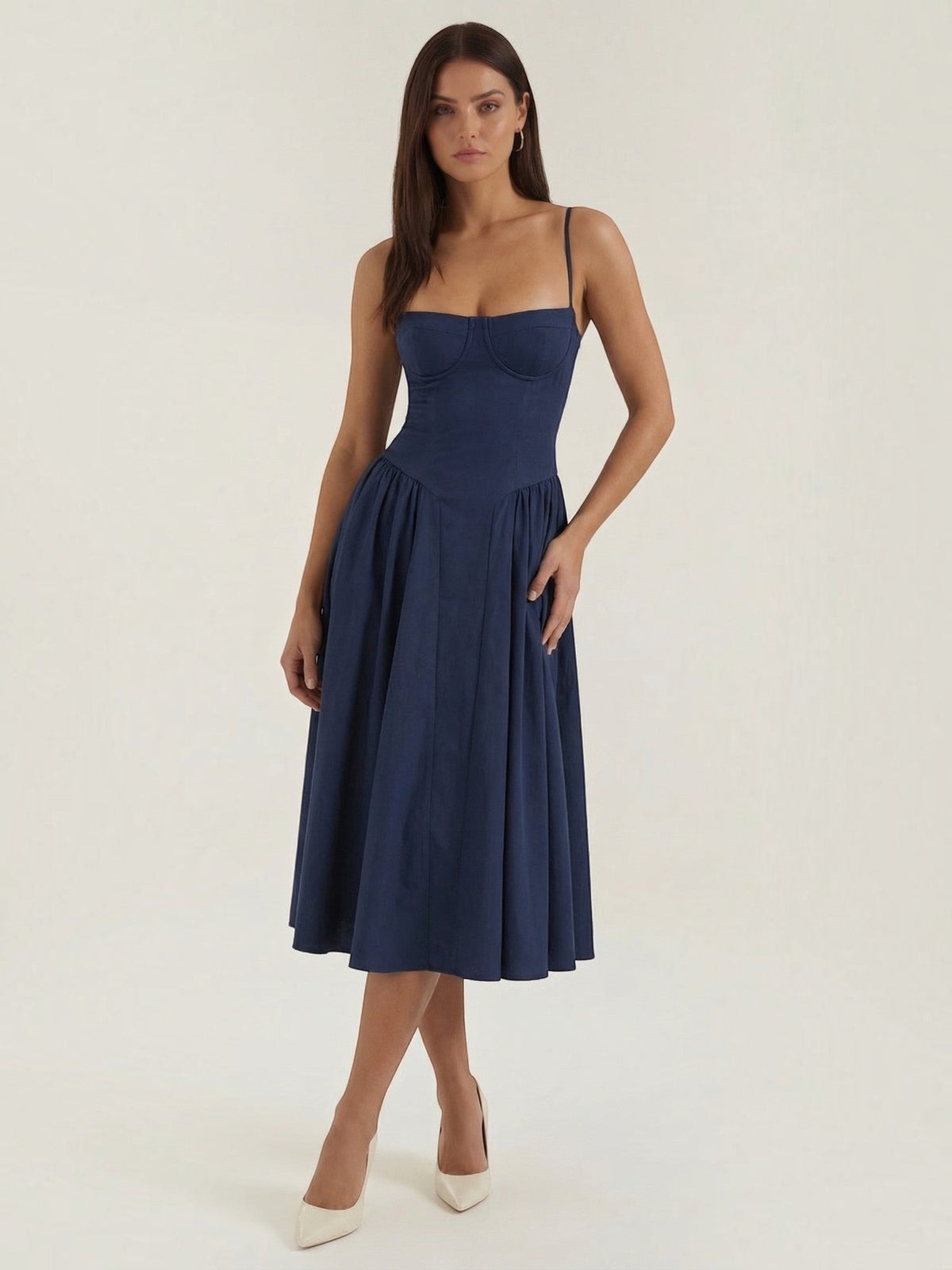 Odette Korsett-Midikleid